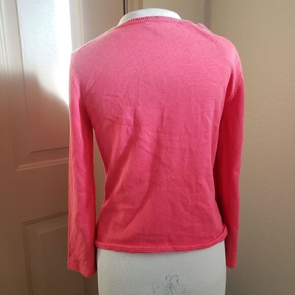 Pink Lilly Pulitzer crochet cardigan S - Picture 3 of 4